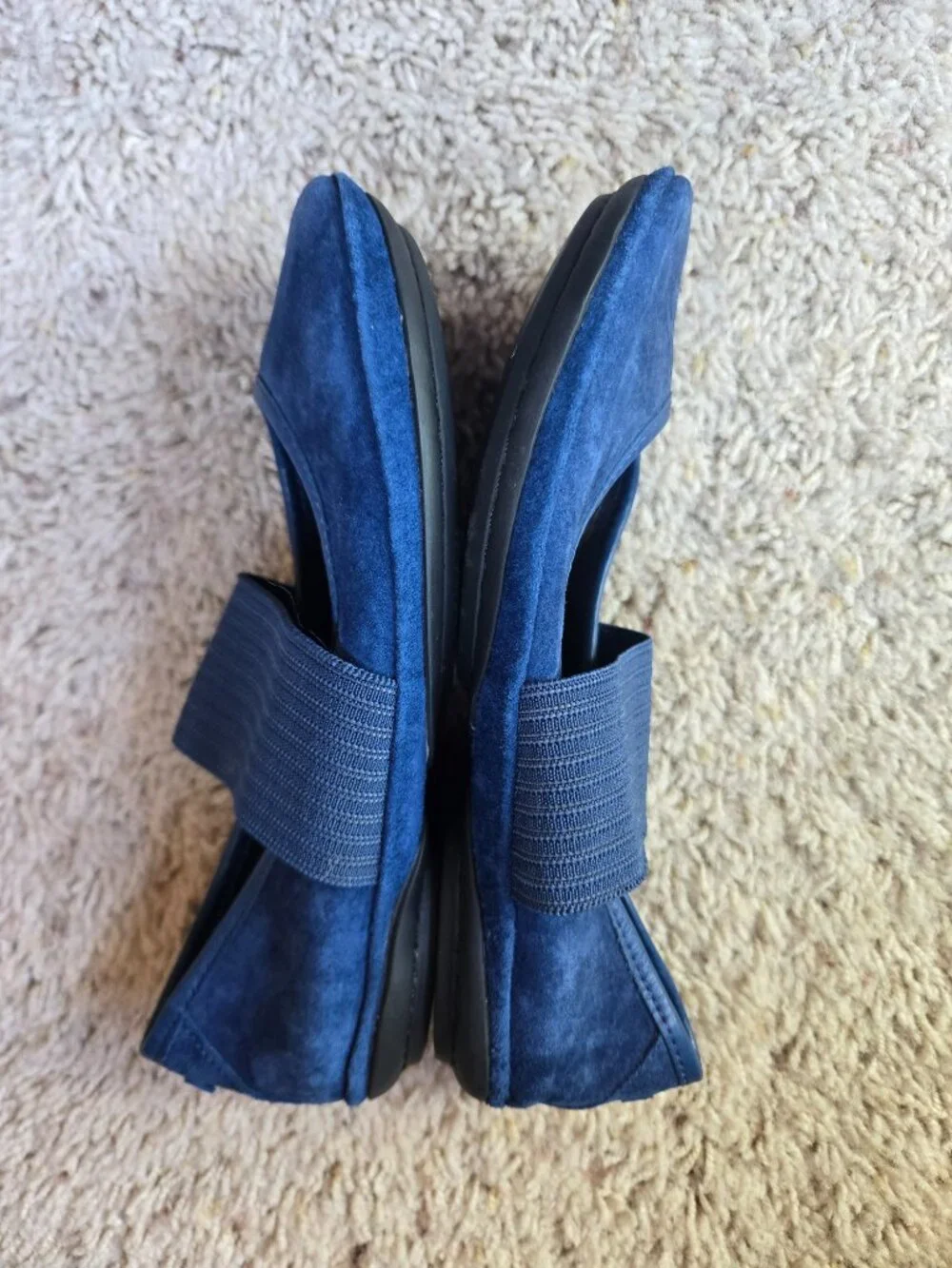 Camper Girls Nina Blue Suede Ballet Flats EU Size 36 Fits US Big Kids/Youth 4